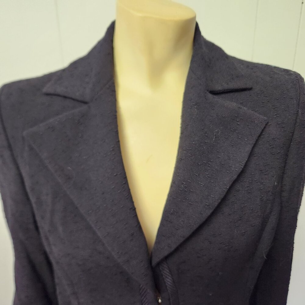 Versace Couture coat S black boucle trench vintage 1980s